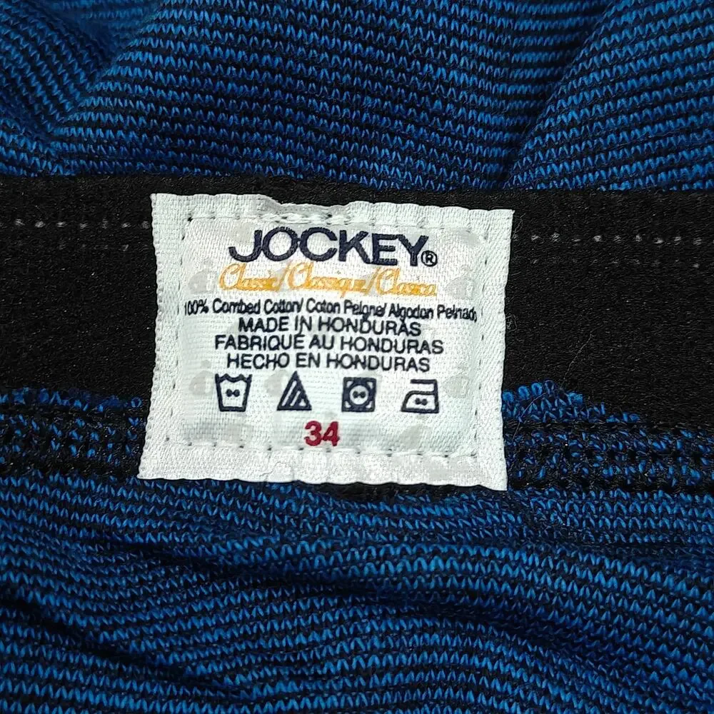 Vintage Jockey Classic Brief Blue Micro Stripe Mens 34